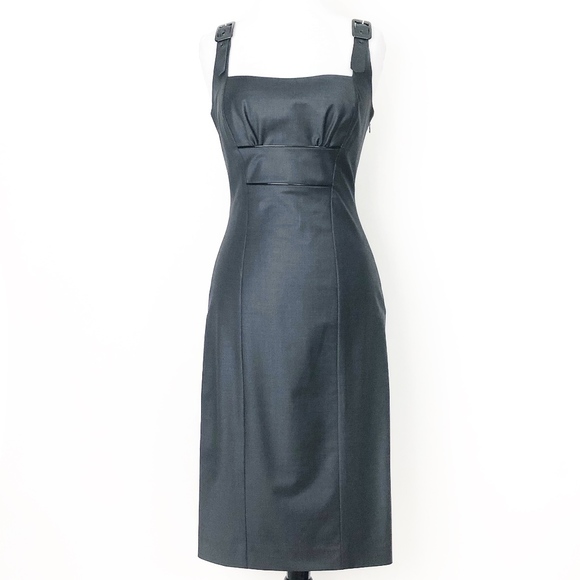 ✨sold✨bebe • gray wool cropped jacket + dress suit - Picture 4 of 8